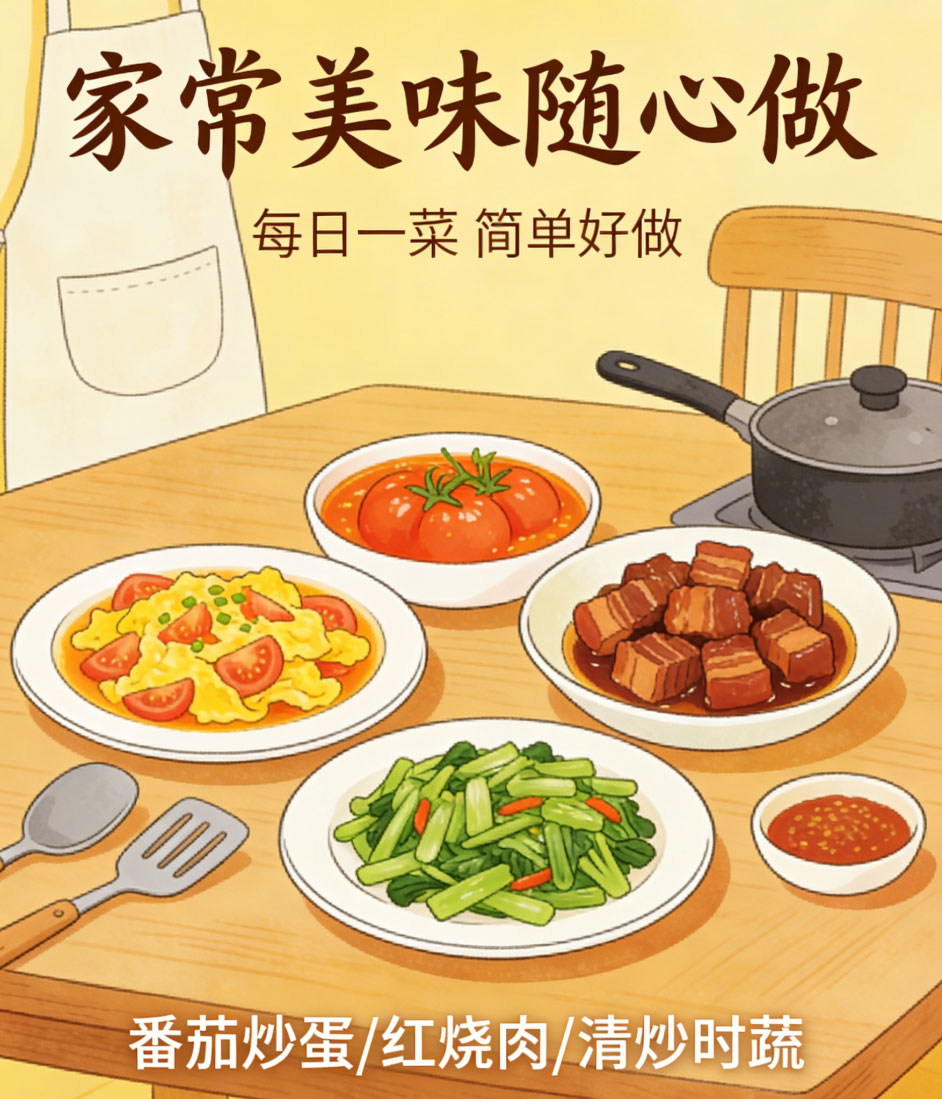 家常美味随心做，三十道快手家常菜谱大全 新手零失败教程